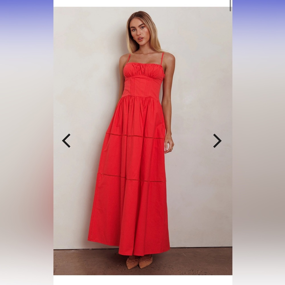 Selfie Leslie Heavenly Glow Red Maxi Dress